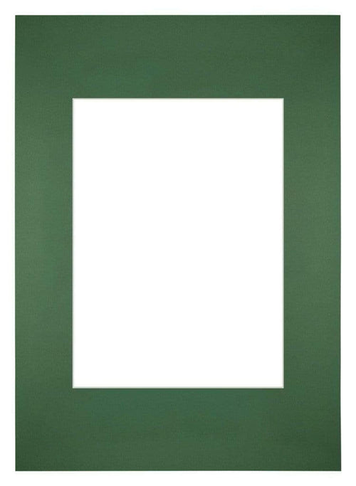 Passe Partout 20x28cm Carton Vert Foret Bord Droit De Face | Yourdecoration.fr