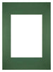 Passe Partout 20x28cm Carton Vert Foret Bord Droit De Face | Yourdecoration.fr