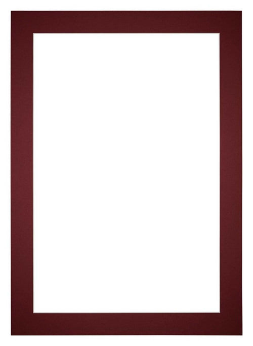 Passe Partout 20x28cm Carton Vin Rouge Bord 5cm Droit De Face | Yourdecoration.fr