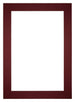 Passe Partout 20x28cm Carton Vin Rouge Bord 6cm Droit De Face | Yourdecoration.fr