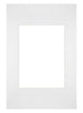 Passe Partout 20x30cm Carton Blanc Bord Droit De Face | Yourdecoration.fr