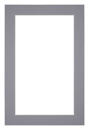 Passe Partout 20x30cm Carton Gris Bord 4cm Droit De Face | Yourdecoration.fr