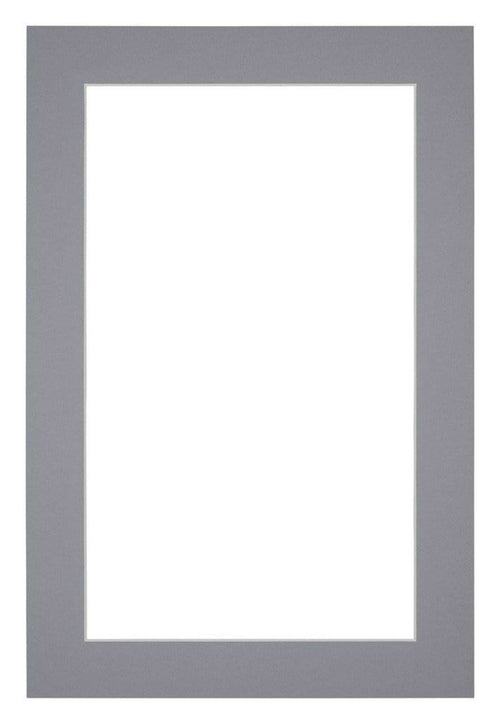 Passe Partout 20x30cm Carton Gris Bord 4cm Droit De Face | Yourdecoration.fr