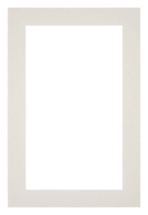 Passe Partout 20x30cm Carton Gris Clair Bord 4cm Droit De Face | Yourdecoration.fr