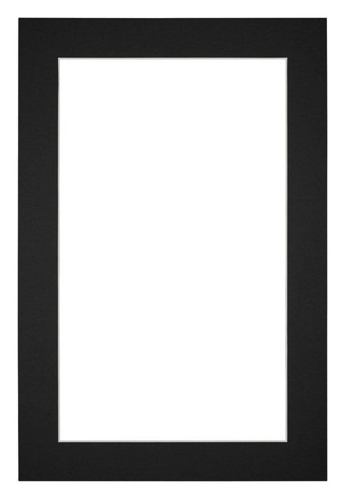 Passe Partout 20x30cm Carton Noir Bord 4cm Droit De Face | Yourdecoration.fr