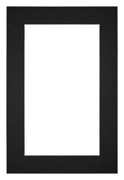 Passe Partout 20x30cm Carton Noir Bord 5cm Droit De Face | Yourdecoration.fr
