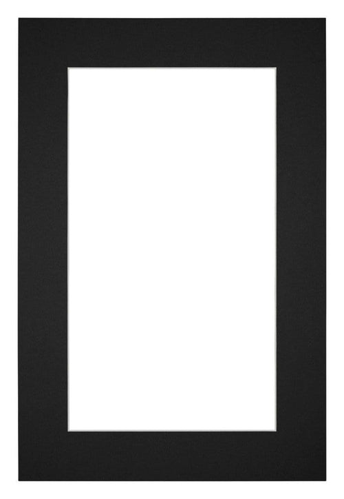 Passe Partout 20x30cm Carton Noir Bord 5cm Droit De Face | Yourdecoration.fr