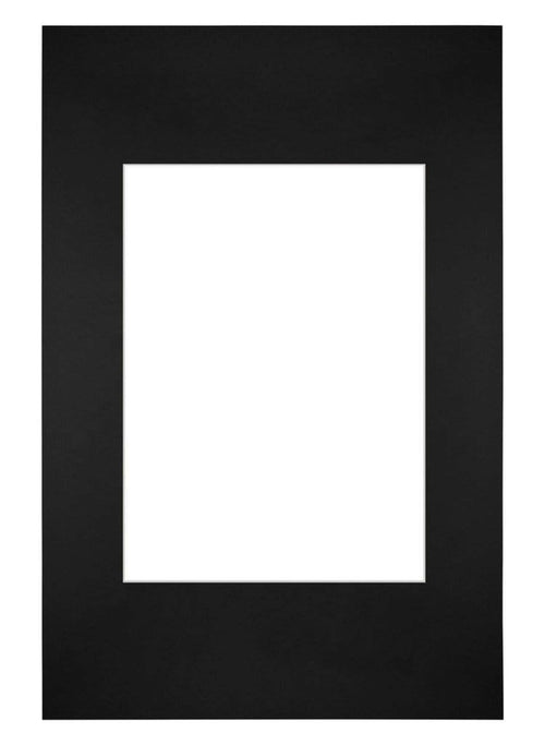 Passe Partout 20x30cm Carton Noir Bord Droit De Face | Yourdecoration.fr