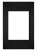 Passe Partout 20x30cm Carton Noir Bord Droit De Face | Yourdecoration.fr