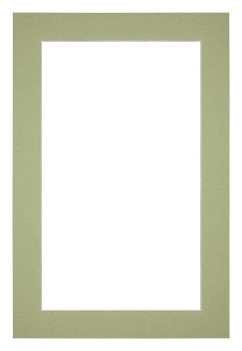 Passe Partout 20x30cm Carton Vert Menthe Bord 4cm Droit De Face | Yourdecoration.fr