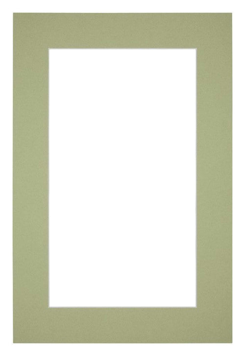 Passe Partout 20x30cm Carton Vert Menthe Bord 5cm Droit De Face | Yourdecoration.fr