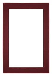 Passe Partout 20x30cm Carton Vin Rouge Bord 4cm Droit De Face | Yourdecoration.fr