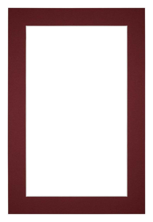 Passe Partout 20x30cm Carton Vin Rouge Bord 4cm Droit De Face | Yourdecoration.fr