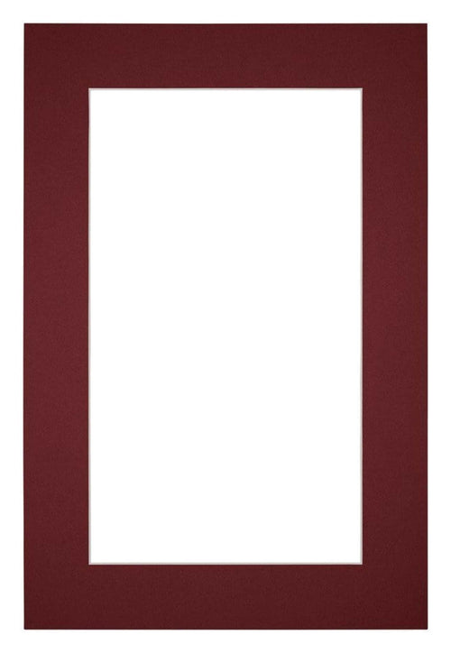 Passe Partout 20x30cm Carton Vin Rouge Bord 5cm Droit De Face | Yourdecoration.fr