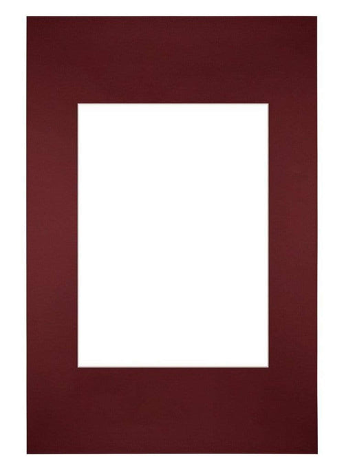 Passe Partout 20x30cm Carton Vin Rouge Bord Droit De Face | Yourdecoration.fr