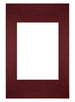 Passe Partout 20x30cm Carton Vin Rouge Bord Droit De Face | Yourdecoration.fr