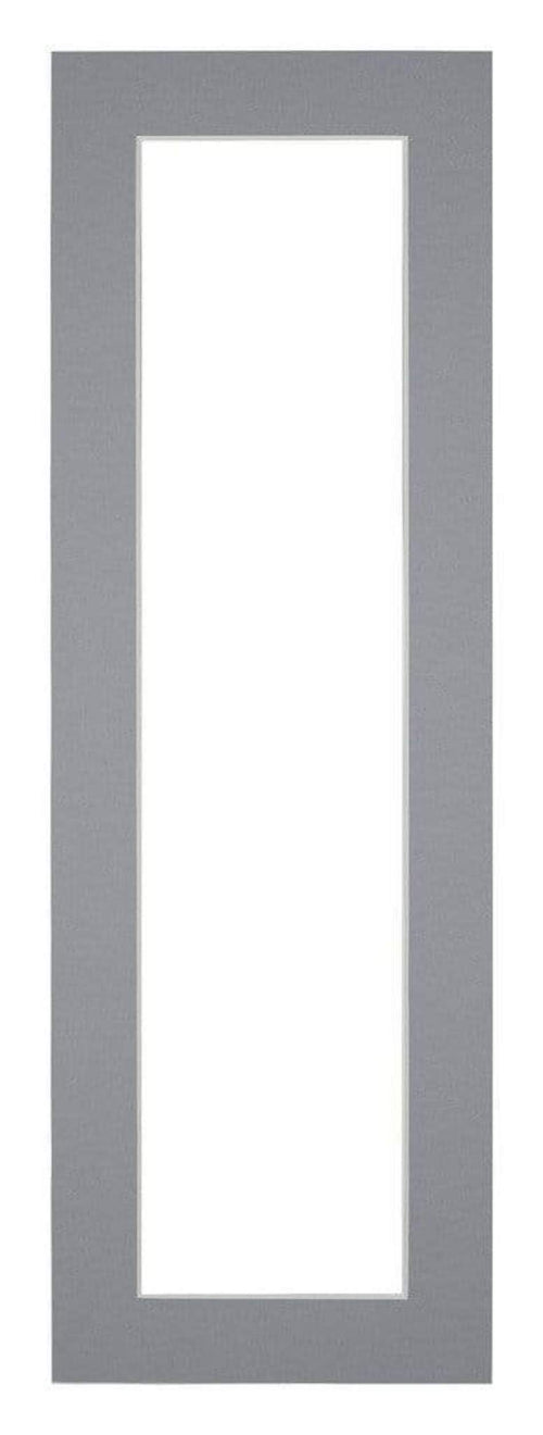 Passe Partout 20x60cm Carton Gris Bord 4cm Droit De Face | Yourdecoration.fr