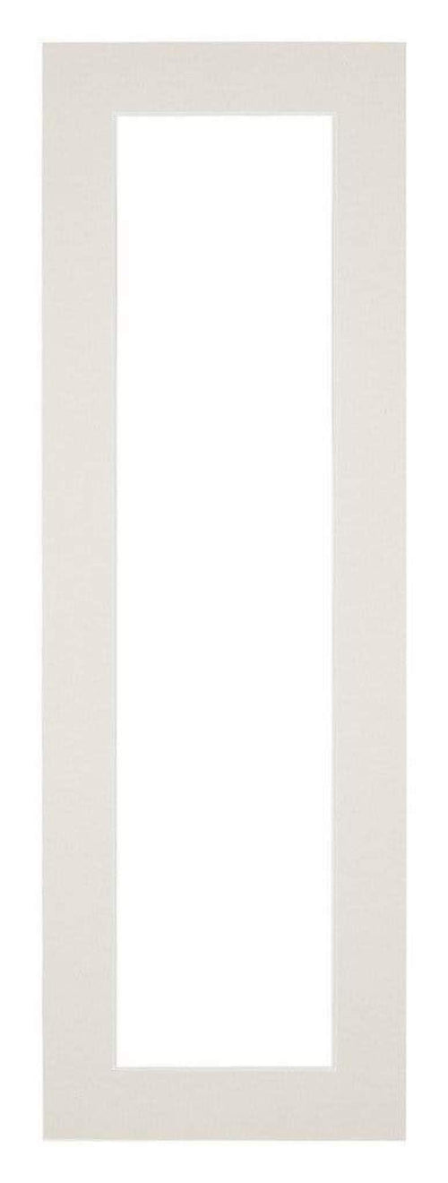 Passe Partout 20x60cm Carton Gris Clair Bord 4cm Droit De Face | Yourdecoration.fr