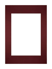 Passe Partout 21x29 7cm A4 A5 Carton Vin Rouge Bord Droit De Face | Yourdecoration.fr