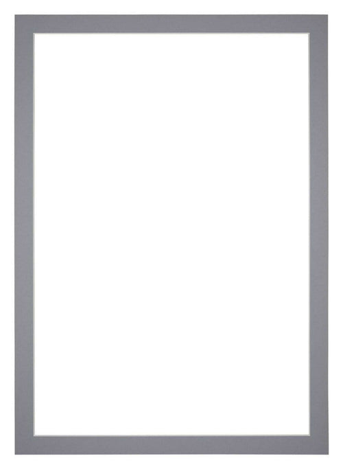 Passe Partout 21x29 7cm A4 Carton Gris Bord 3cm Droit De Face | Yourdecoration.fr