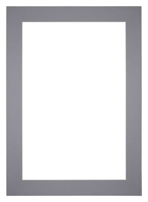 Passe Partout 21x29 7cm A4 Carton Gris Bord 6cm Droit De Face | Yourdecoration.fr