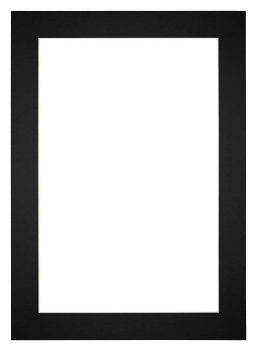 Passe Partout 21x29 7cm A4 Carton Noir Bord 6cm Droit De Face | Yourdecoration.fr