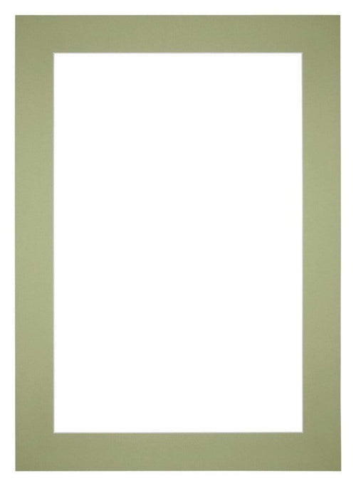 Passe Partout 21x29 7cm A4 Carton Vert Menthe Bord 6cm Droit De Face | Yourdecoration.fr