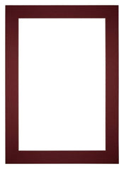 Passe Partout 21x29 7cm A4 Carton Vin Rouge Bord 6cm Droit De Face | Yourdecoration.fr