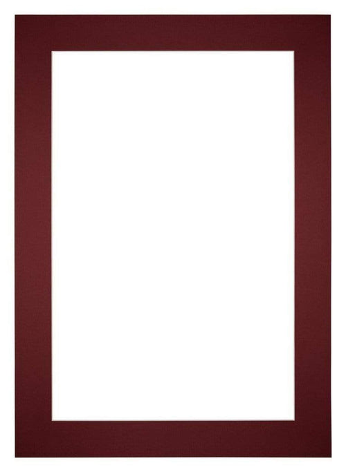 Passe Partout 21x29 7cm A4 Carton Vin Rouge Bord 6cm Droit De Face | Yourdecoration.fr