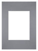 Passe Partout 21x29 7cm Carton Gris Bord Droit De Face | Yourdecoration.fr