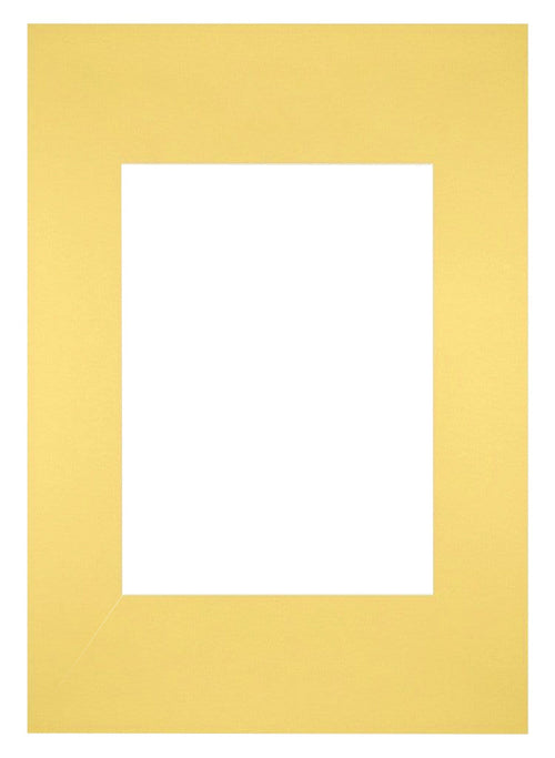 Passe Partout 21x29 7cm Carton Jaune Bord Droit De Face | Yourdecoration.fr