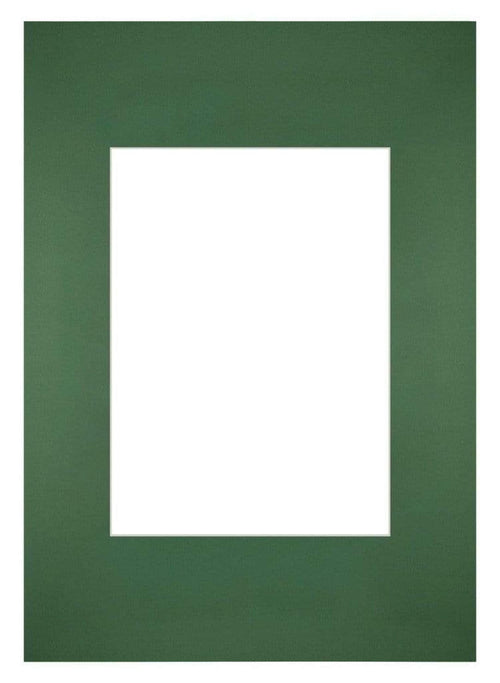 Passe Partout 21x29 7cm Carton Vert Foret Bord Droit De Face | Yourdecoration.fr