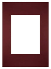 Passe Partout 21x29 7cm Carton Vin Rouge Bord Droit De Face | Yourdecoration.fr