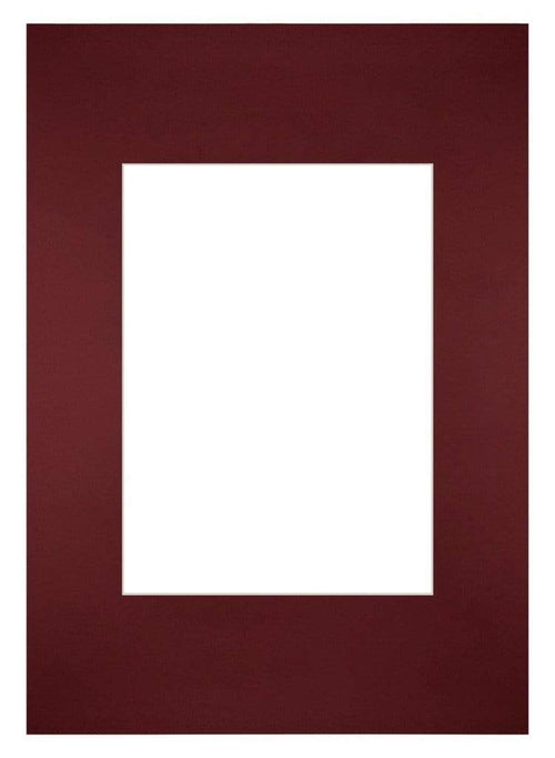 Passe Partout 21x29 7cm Carton Vin Rouge Bord Droit De Face | Yourdecoration.fr