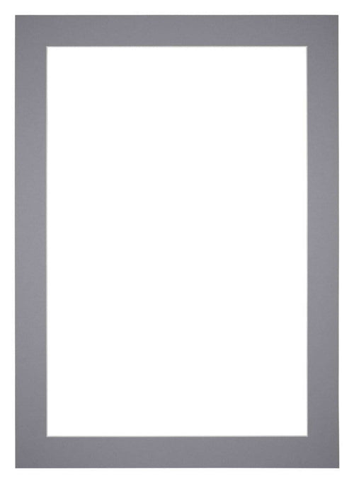 Passe Partout 21x30cm Carton Gris Bord 5cm Droit De Face | Yourdecoration.fr