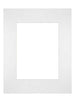 Passe Partout 24x30cm Carton Blanc Bord Droit De Face | Yourdecoration.fr