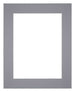 Passe Partout 24x30cm Carton Gris Bord 6cm Droit De Face | Yourdecoration.fr