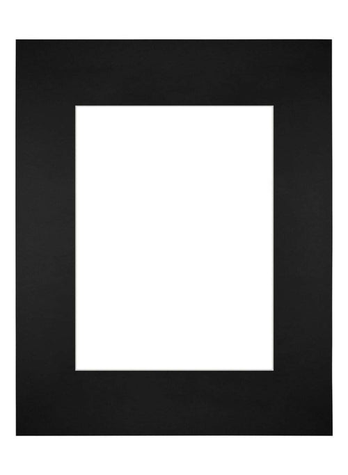 Passe Partout 24x30cm Carton Noir Bord Droit De Face | Yourdecoration.fr