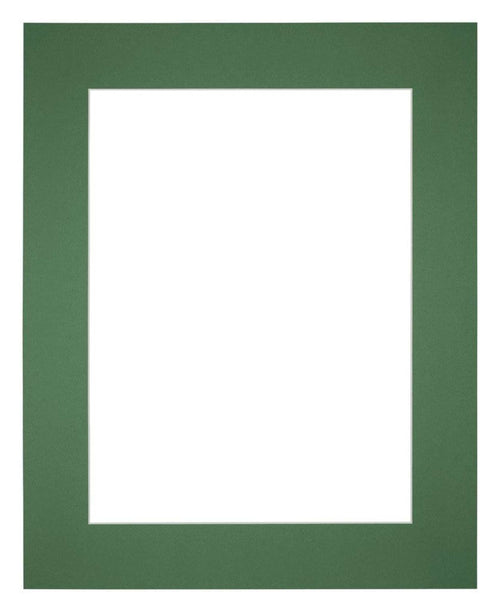 Passe Partout 24x30cm Carton Vert Foret Bord 6cm Droit De Face | Yourdecoration.fr