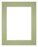 Passe Partout 24x30cm Carton Vert Menthe Bord 6cm Droit De Face | Yourdecoration.fr