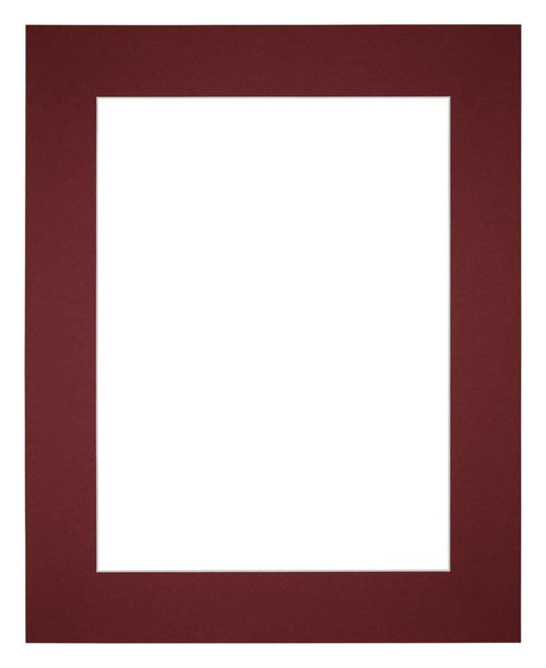 Passe Partout 24x30cm Carton Vin Rouge Bord 6cm Droit De Face | Yourdecoration.fr