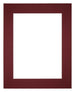 Passe Partout 24x30cm Carton Vin Rouge Bord 6cm Droit De Face | Yourdecoration.fr