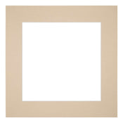 Passe Partout 25x25cm Carton Beige Bord 6cm Droit De Face | Yourdecoration.fr