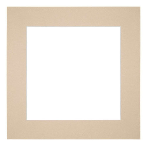 Passe Partout 25x25cm Carton Beige Bord 6cm Droit De Face | Yourdecoration.fr