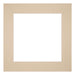 Passe Partout 25x25cm Carton Beige Bord 6cm Droit De Face | Yourdecoration.fr