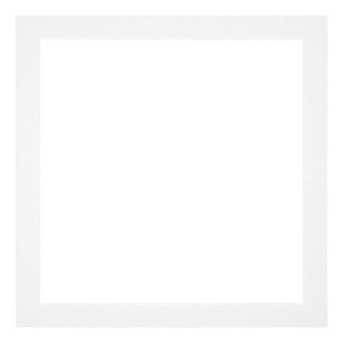 Passe Partout 25x25cm Carton Blanc Bord 3cm Droit De Face | Yourdecoration.fr