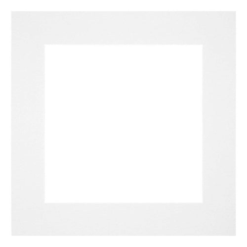 Passe Partout 25x25cm Carton Blanc Bord 6cm Droit De Face | Yourdecoration.fr