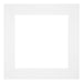 Passe Partout 25x25cm Carton Blanc Bord 6cm Droit De Face | Yourdecoration.fr