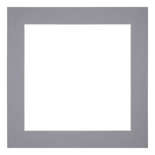 Passe Partout 25x25cm Carton Gris Bord 5cm Droit De Face | Yourdecoration.fr