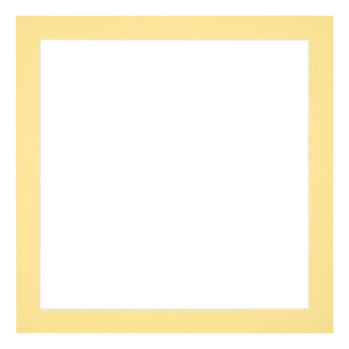 Passe Partout 25x25cm Carton Jaune Bord 3cm Droit De Face | Yourdecoration.fr